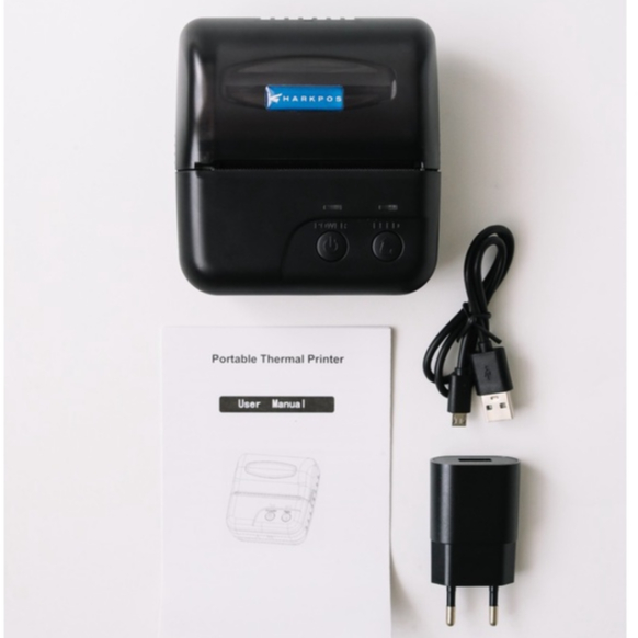 SHARKPOS C80MPO PRINTER THERMAL BLUETOOTH 80MM PORTABLE BATERAI RPP02N SUPPORT RJ11 MOKAPOS QASIR PAWOON PRINT RESI