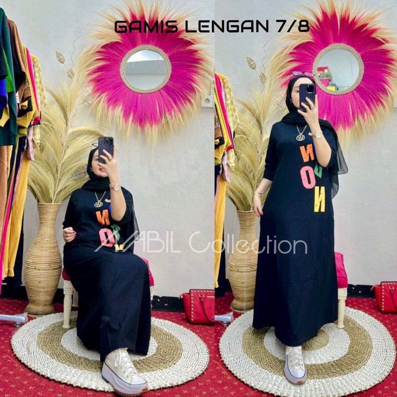 GAMIS WANITA BY NABIL LONDON//GAMIS KAOS KEKINIAN TERBARU