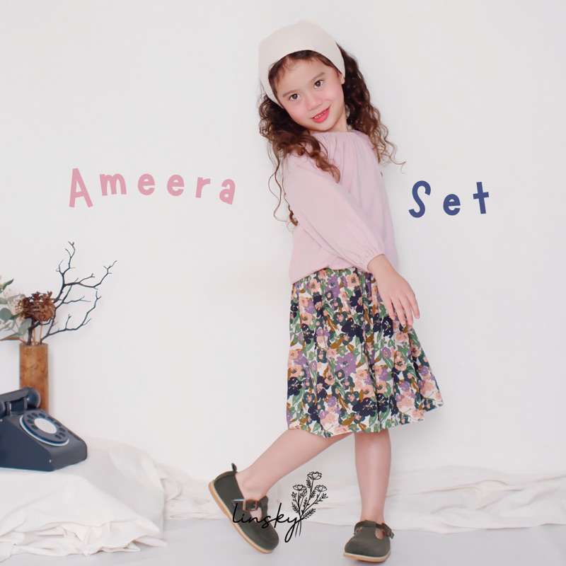 LINSKY BABY - Amera Long Skirt Set Setelan Anak Perempuan Kids Embassy