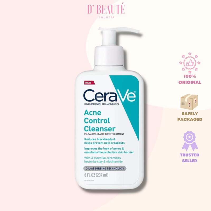 Jual Cerave Acne Control Cleanser 8oz / 237ml | Shopee Indonesia