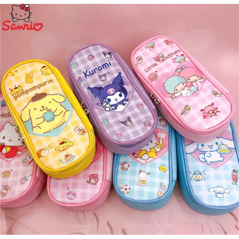 

Kotak Pensil Sanrio Kuromi Cinamonroll LTS Hellokitty Pompompurin Pochacho Melody
