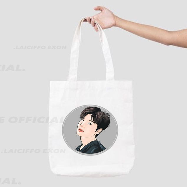 TOTE BAG / TAS BELANJA / TAS UNISEX BAHAN KANVAS ANTI AIR PARK SOE JOON DANBAM OWNER KOREA DRAMA