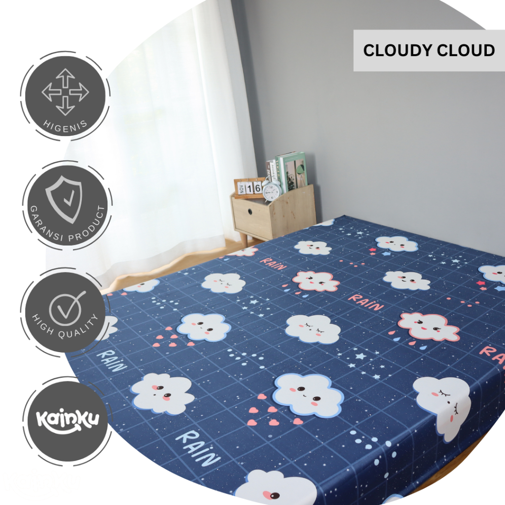 Sprei Waterproof Anak Cowok GALAXY CAR DINO ROKET PAUS Anti Ompol ukuran 180x200 160 140 120 90 WP