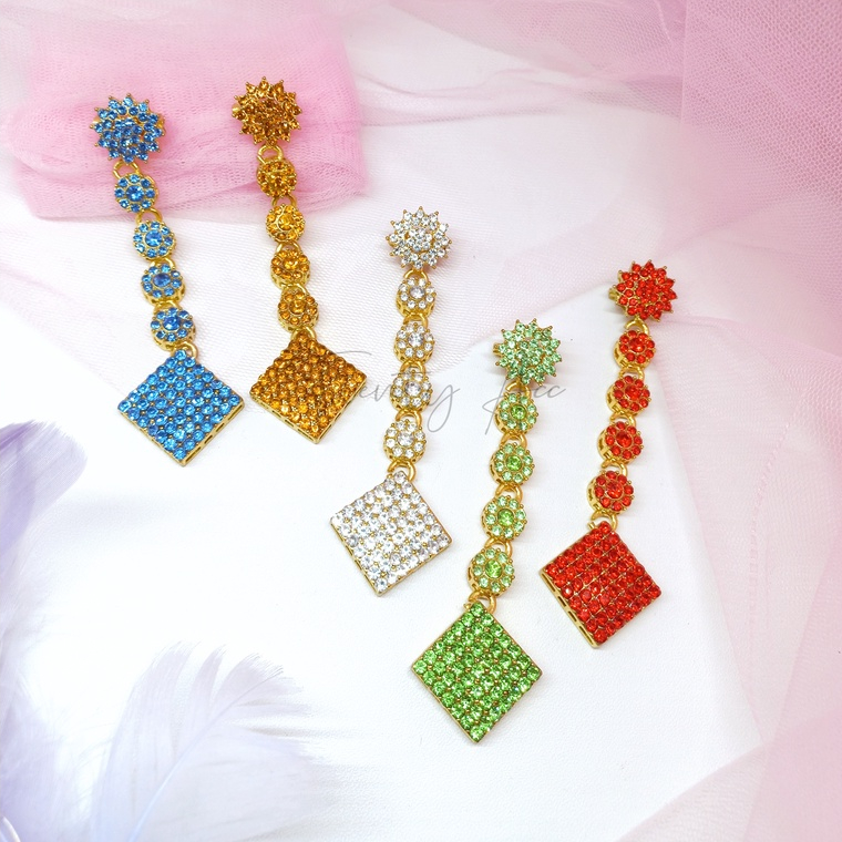 Bros Dagu Juntai Permata / Bros Dagu Juntai Mewah / Bros Mewah / Bros Elegan / Bros Permata Silver /