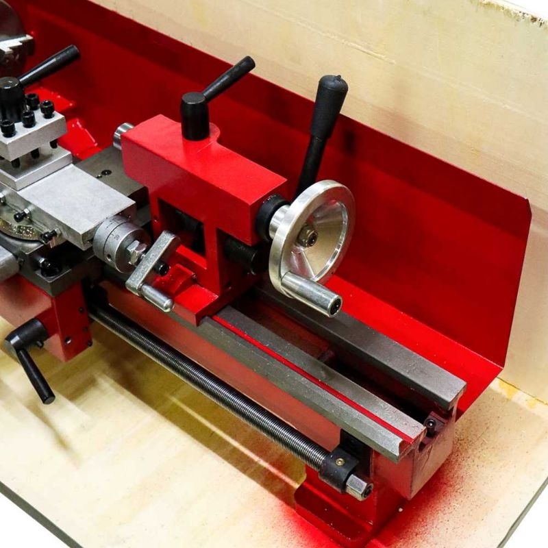 OSSIEAO Mesin Bubut Mini Lathe Wood Working DIY 550W - CJ0618