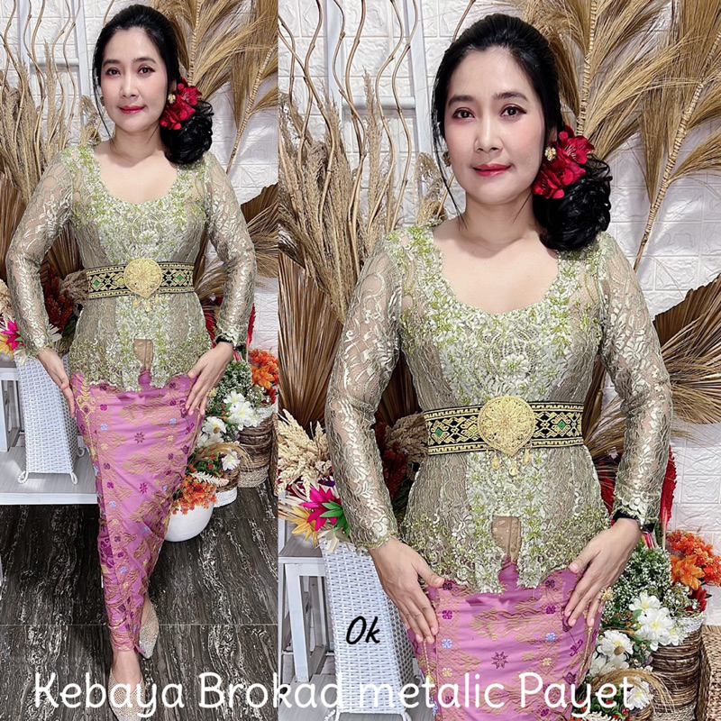 kebaya jadi brokad metalic