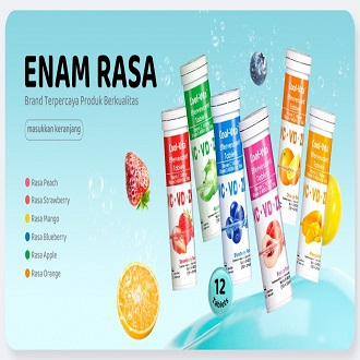 Cool - Vita Vitamin C1000mg, Vitamin D &amp; Zinc Effervescent Isi 12 Tablet