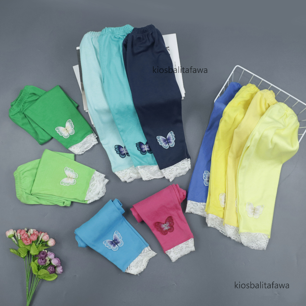 Legging Flyme uk 1-7 Tahun / Premium Pants Celana Panjang Anak Perempuan Bayi Balita Leging Polos Lejing Laging Babycinnamon