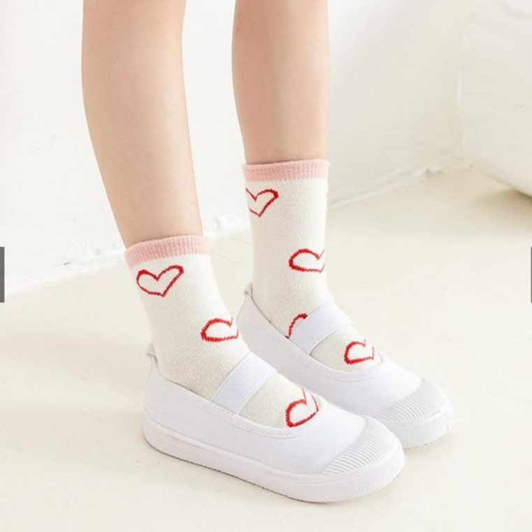 KAOS KAKI ANAK PANJANG DIATAS MATA KAKI / KAOS KAKI KARAKTER MOTIF GARIS KARTUN LUCU KUALITAS PREMIUM