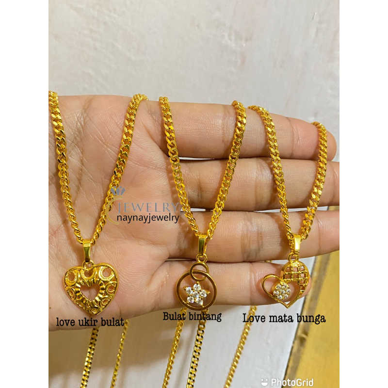 Kalung koin lempis warna 24k