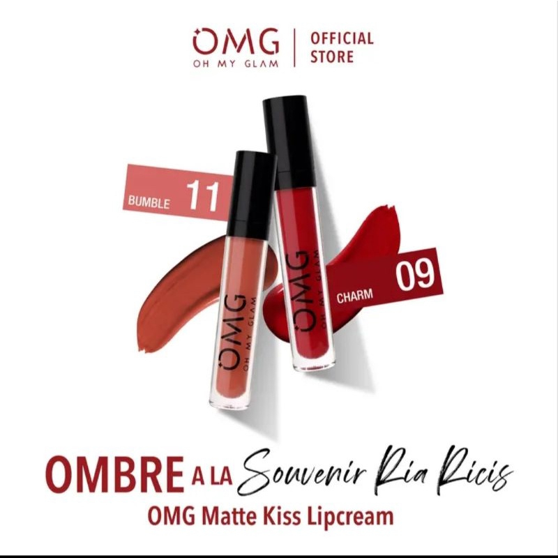 Paket Ombre Lips OMG | Lipcream OMG Ombre Coffee Edition| Lipcream OMG | Ombre OMG Lip Cream | Ombre Lips-Ombre 11+09