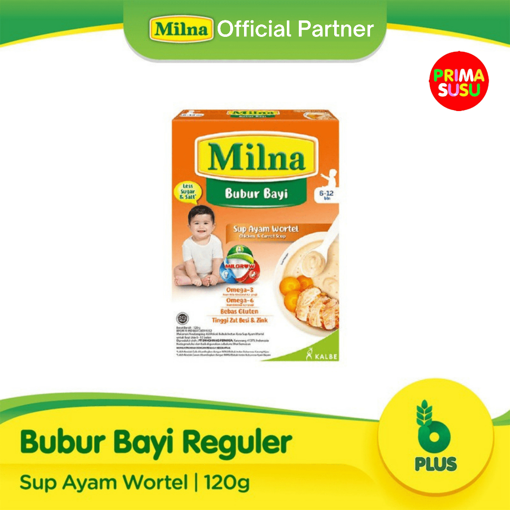 Milna Bubur Bayi Sup Ayam Wortel 6-12 120 GR