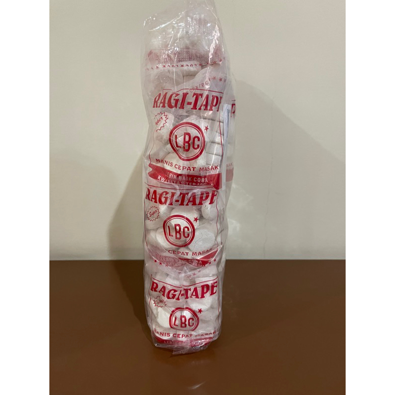 

Ragi Tape Ketan/ Ragi Peyeum Singkong LBC Koin Bulat Asli PRESS isi 25sachet (Merah)