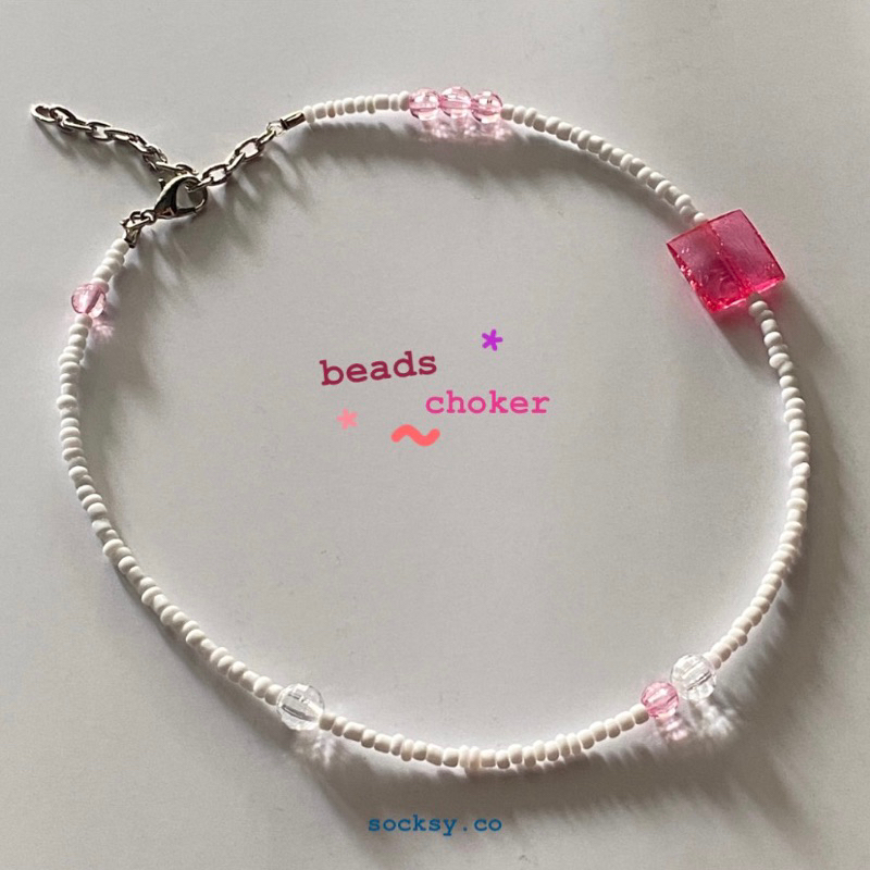 Gummy Choker Beads Necklace | Necklace Beads | Kalung Manik | Kalung Korea | Kalung Wanita | Choker Manik