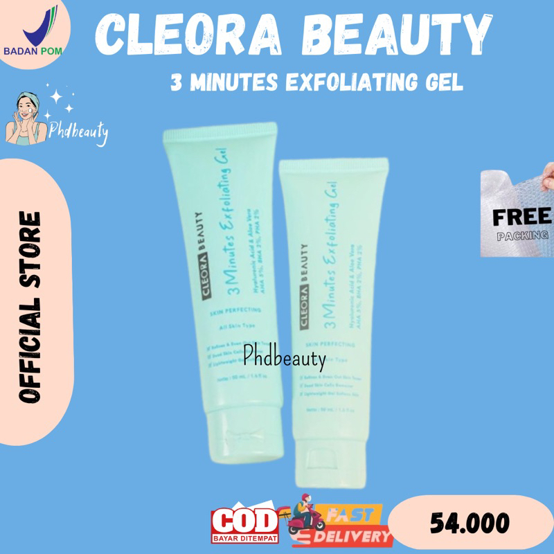 ‼️SIAP KIRIM‼️Cleora 3 Minutes Exfoliating Gel cleora beauty