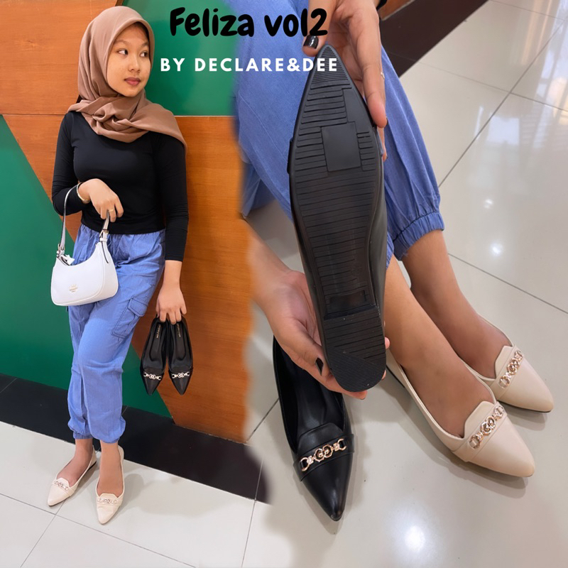 DECLARE&amp;DEE FLATSHOES WANITA CANTIK FELIZA VOL-2