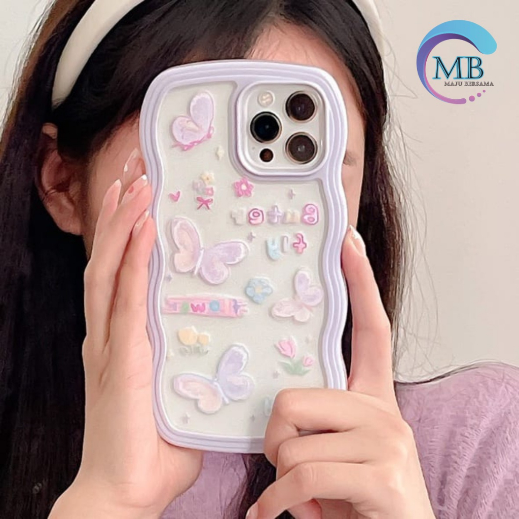 SS129 SOFTCASE MOTIF KARTUN KUPU KUPU FOR IPHONE 7 8 7+ 8+ X XS XR XS MAX 11 12 13 14 PRO MAX MB4190