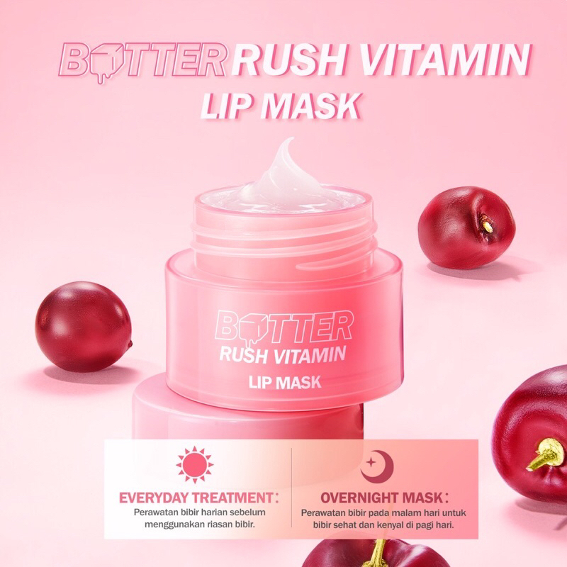 [BISA COD] Barenbliss BNB Butter Rush Vitamin Lip Mask - Lip Mask Barenbliss - Pelembab Bibir