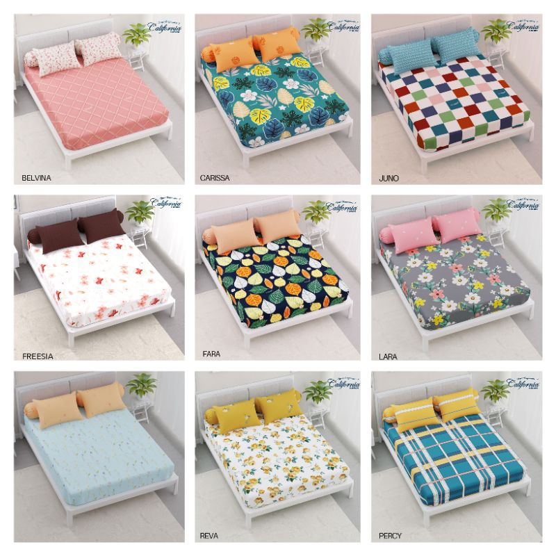 SPREI CALIFORNIA 160X200 QUEEN SIZE / SPREI 160X200 CALIFORNIA KASUR NO 2