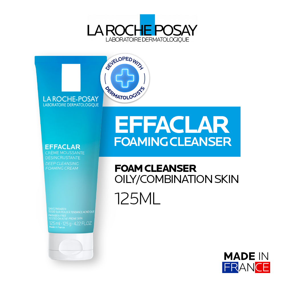 La Roche Posay Effaclar Foaming Cleanser 125ml - Facial Wash Kulit Berminyak/ Kombinasi