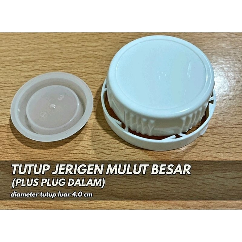 Tutup Segel luar + Plug Dalam Jerigen 5 Liter Lubang besar BEST SELLER TOP