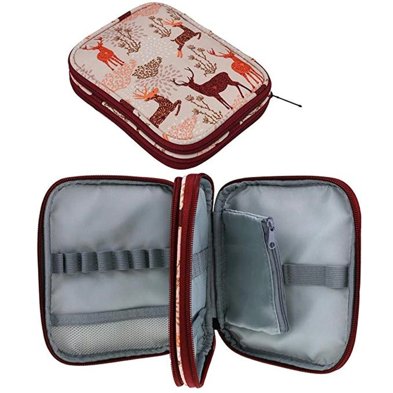 AnekaBenang - Hakpen + Dompet Motif / Double Case / Aksesoris Organizer