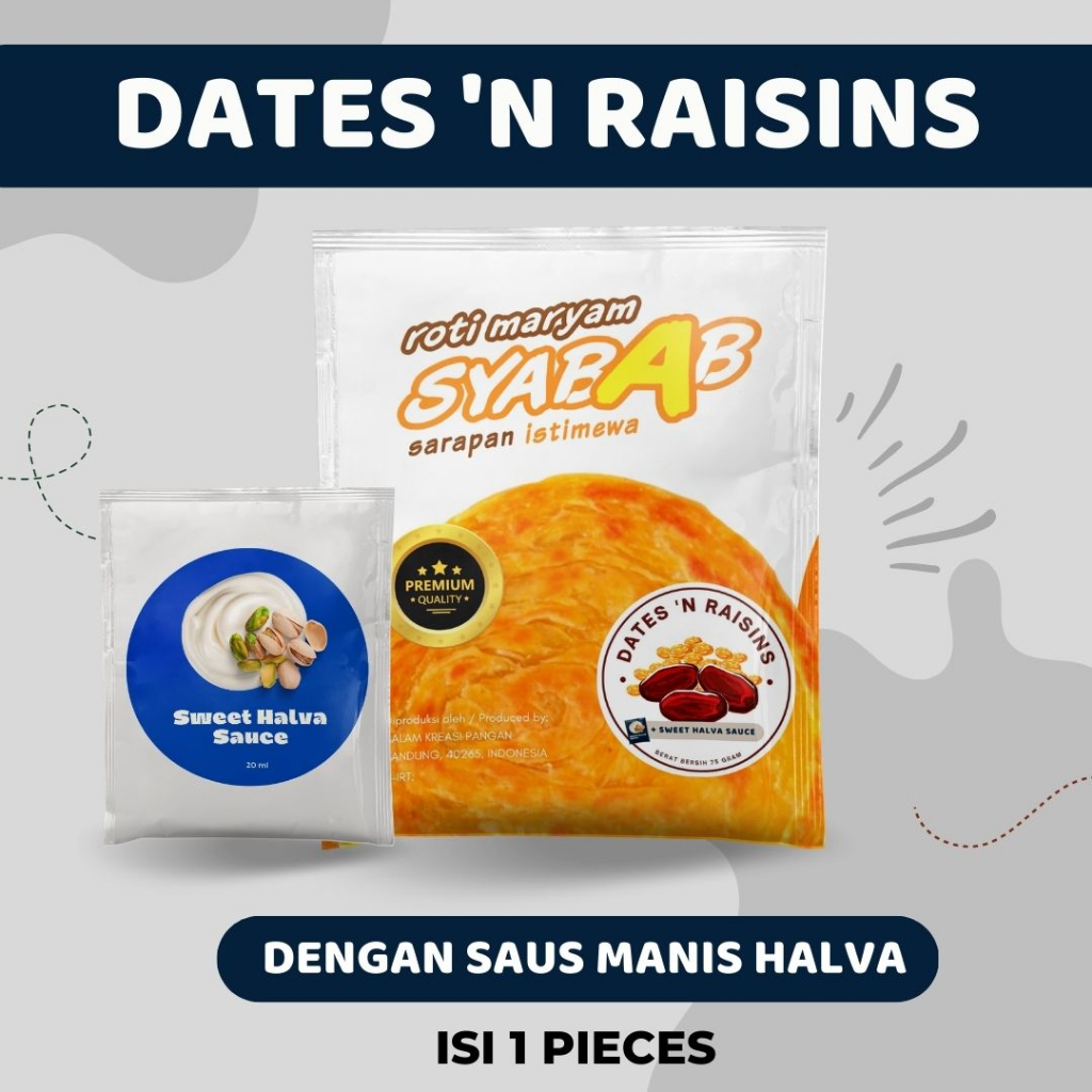 Dates &amp; Raisins with Sweet Halva Sauce