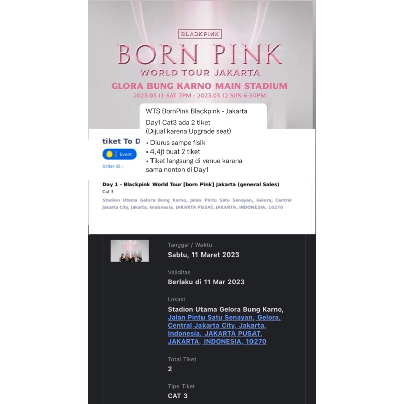 Tiket Blackpink Tour Asia