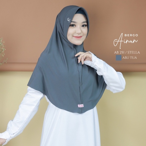 BERGO AINUN by abika hijab jersy stella super premium