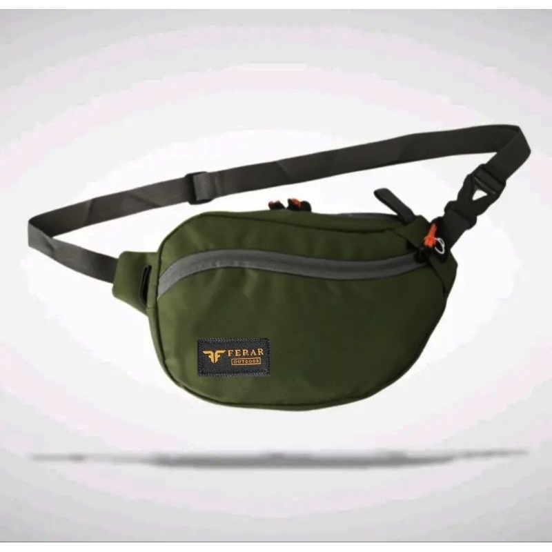 Tas waistbag/Tas selempang pria wanita Ferar Fish