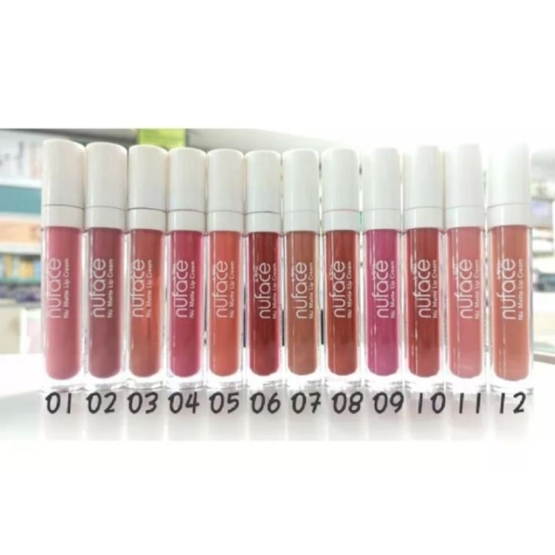 lipcream nuface 12 warna