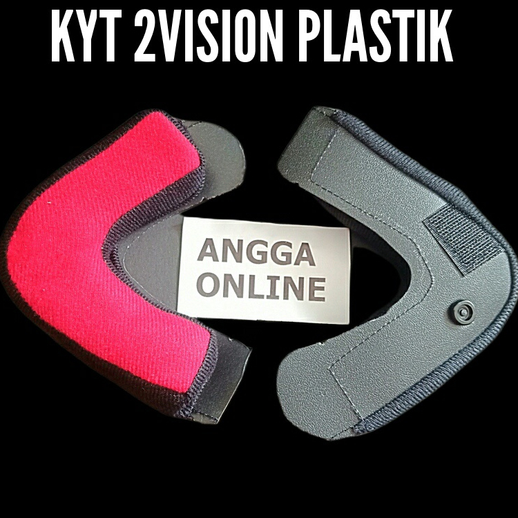 Busa Pipi Helm KYT 2 Vision Kancing Plastik, Busa Pipi KYT 2Vision Plastik
