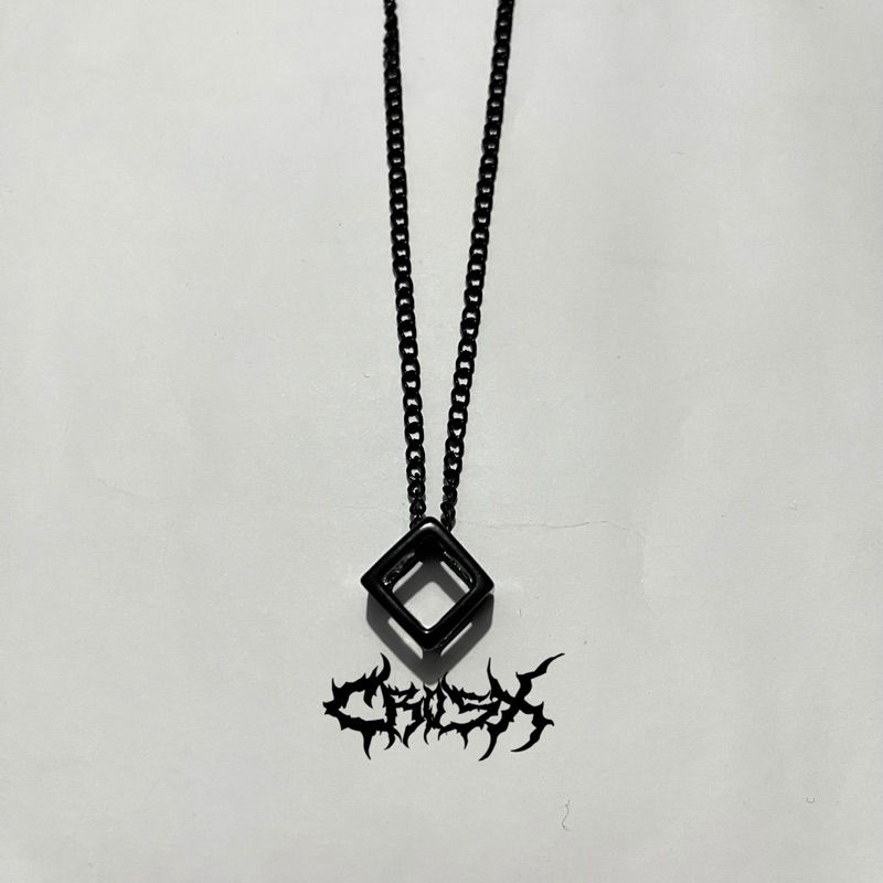 KALUNG SMILE BLACK NECKLACE / MULTILAYER PENDANT NECKLACE / KALUNG HEADPHONE HEAD CROSS SKULL CUBE DICE KALUNG COUPLE NECKLACE KALUNG RANTAI HIP HOP CHOKER KALUNG LIONTIN STYLE KOREA CHAIN NECKLACE KALUNG HITAM TITANIUM AESTHETIC KALUNG PRIA WANITA