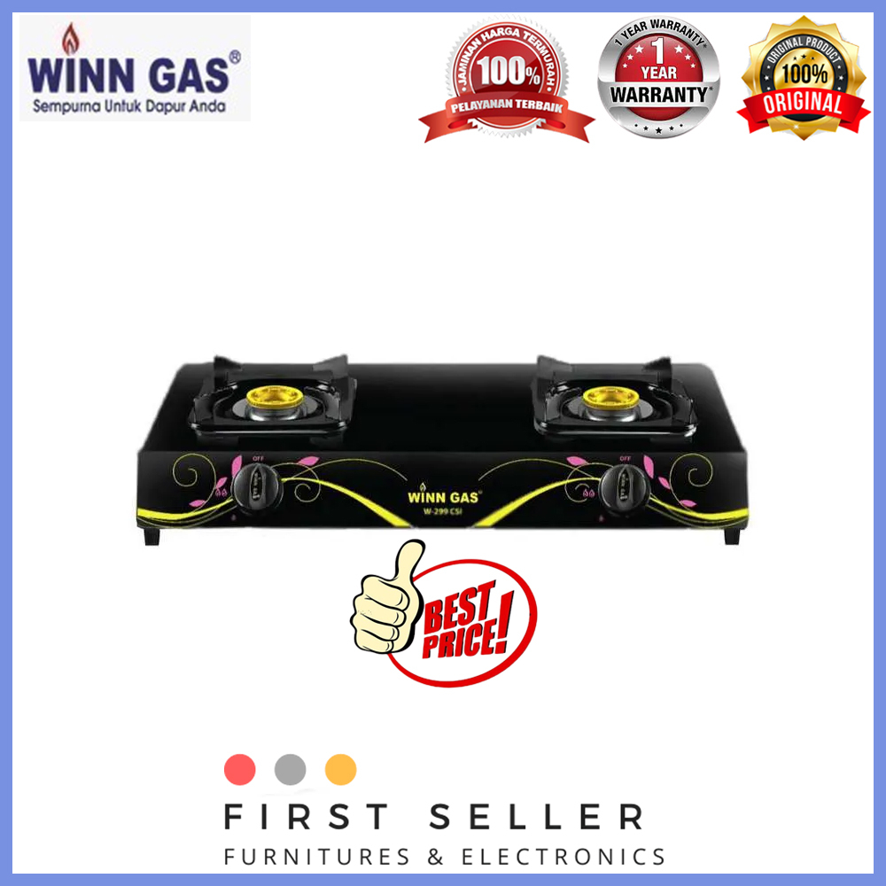 KOMPOR W-299 WINN GAS CSI / W299 CSI (2 TUNGKU) GARANSI RESMI