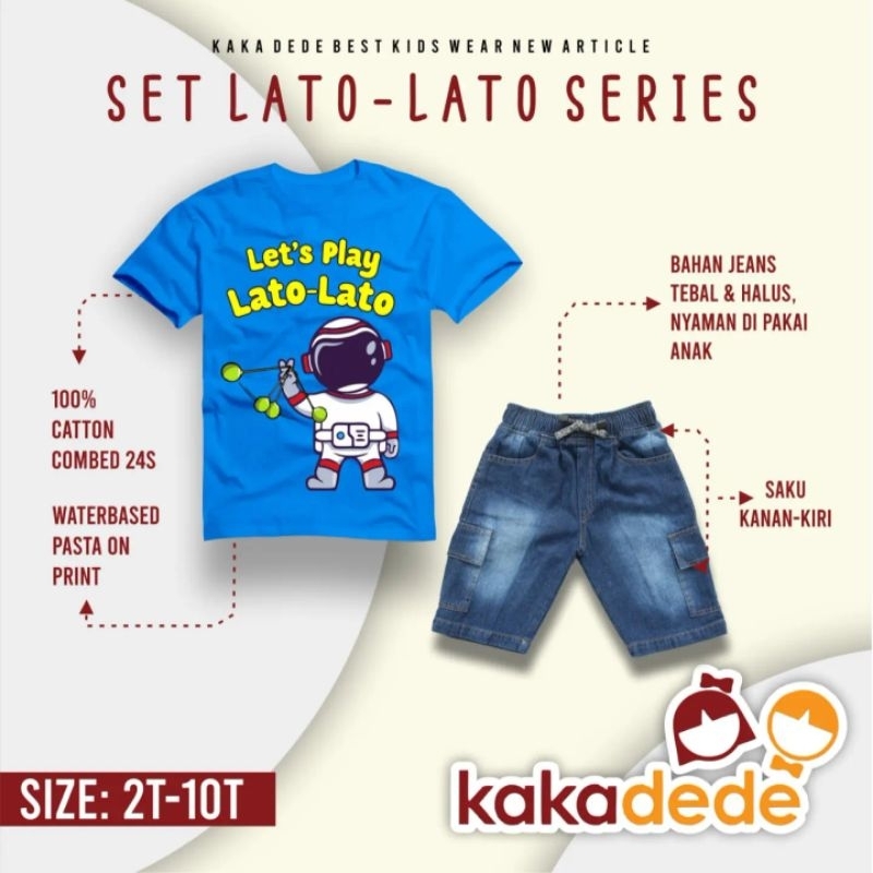Ready ‼️ Lato Lato Set Anak Cowo by Kakadede