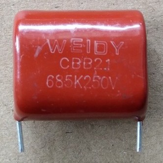 KAPASITOR MYLAR WEIDY ORIGINAL 685K 250V