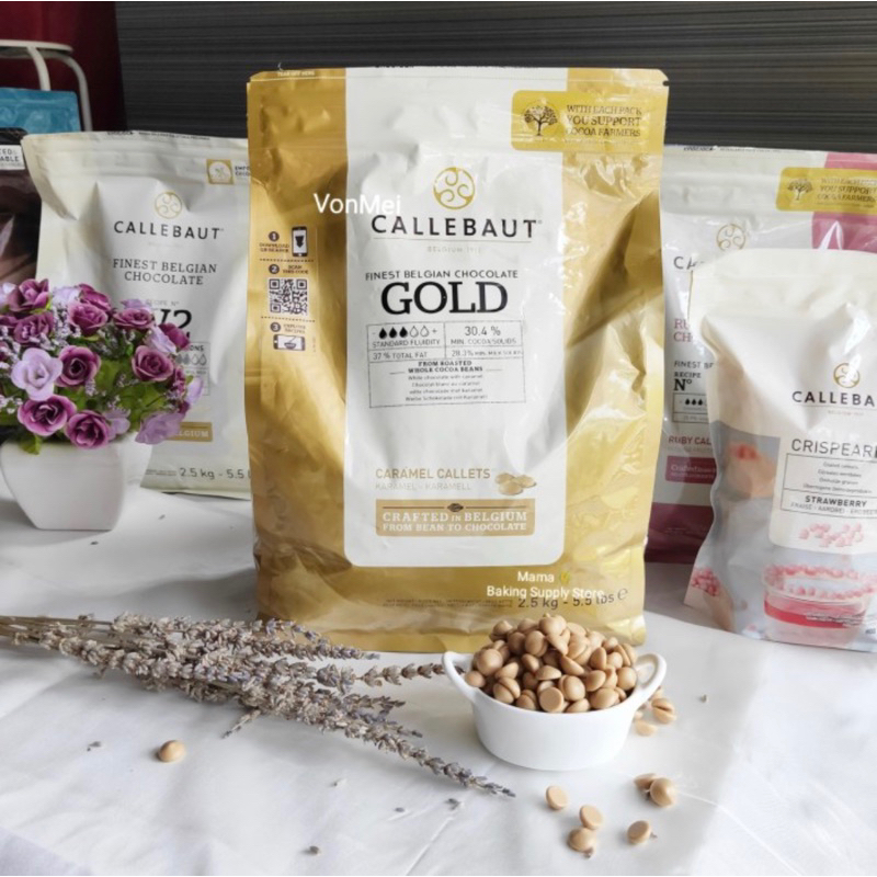 

CALLEBAUT GOLD 200 gr Couverture Chocolate Gold Callets 30,4%