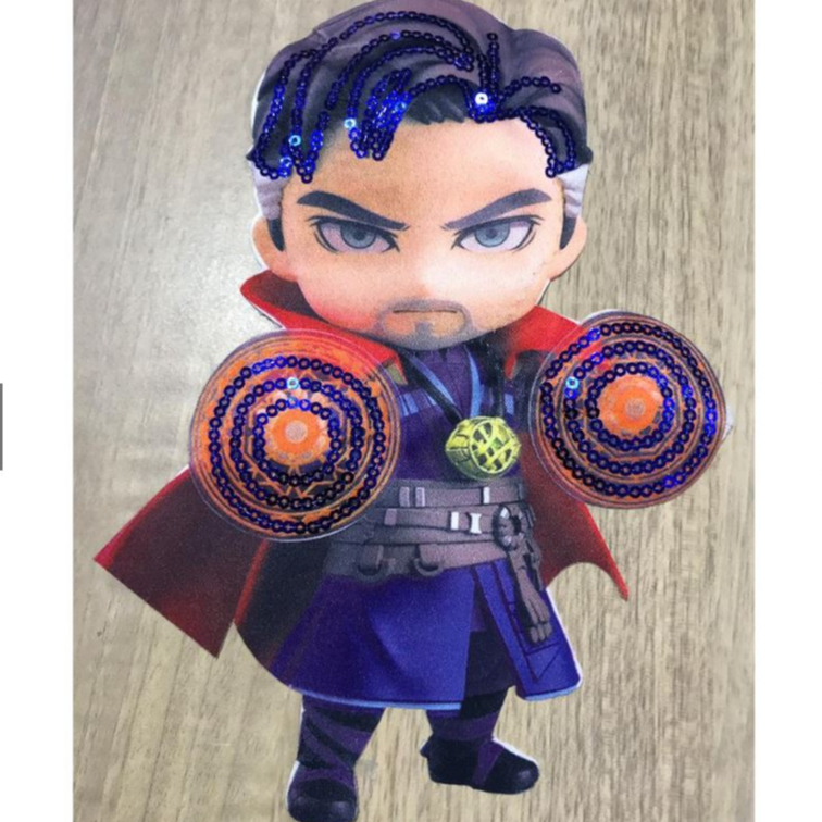 APLIKASI PATCH SUPERHERO LED SIZE 20 CM IMPORT PART 1