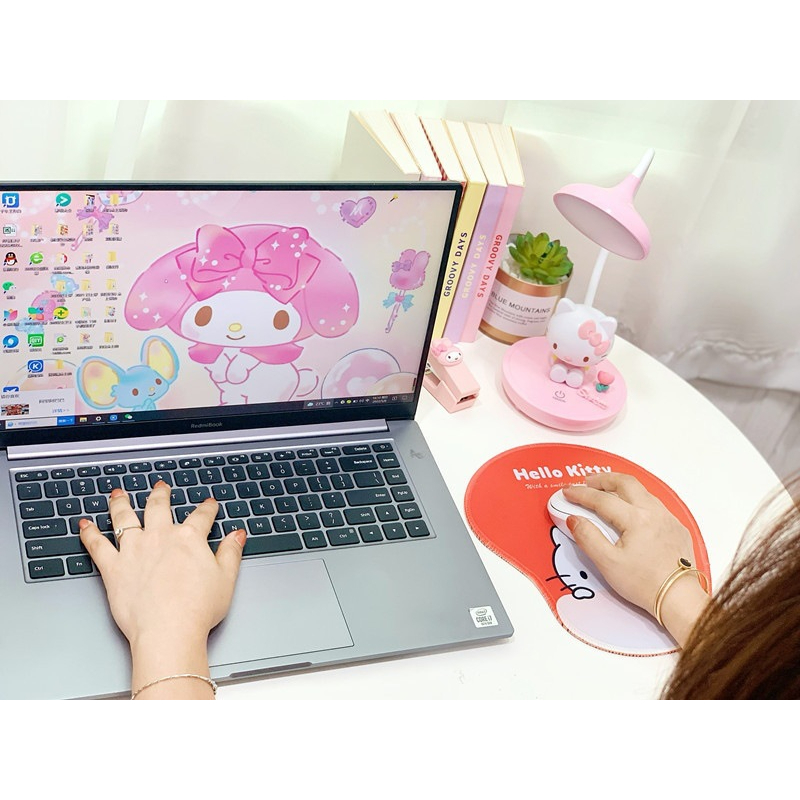 Mouse Pad / Alas mouse karakter Snoopy My Melody Kuromi Cinnamoroll Badzmaru Little Twin Star