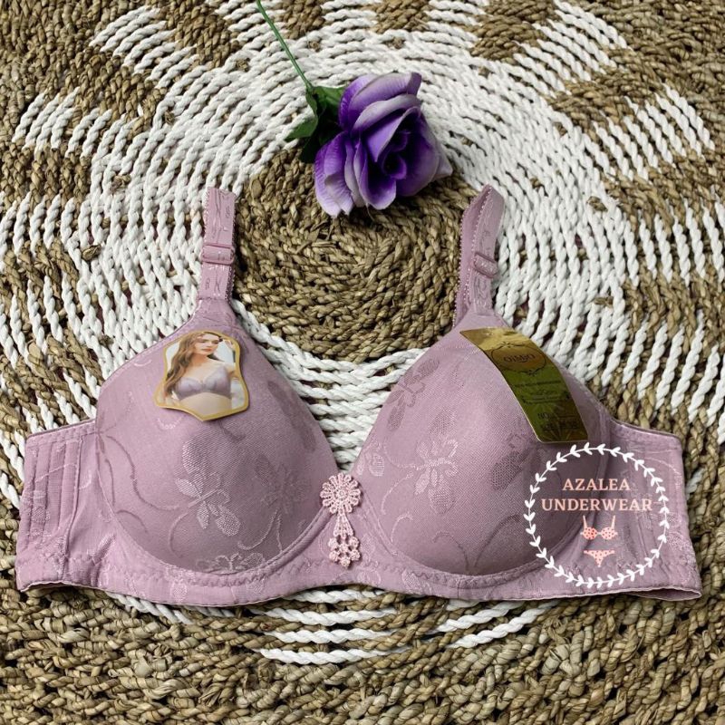 Bra Wanita OMIO Busa Tampa Kawat / Bh Motif Embos Halus Premium OMIO