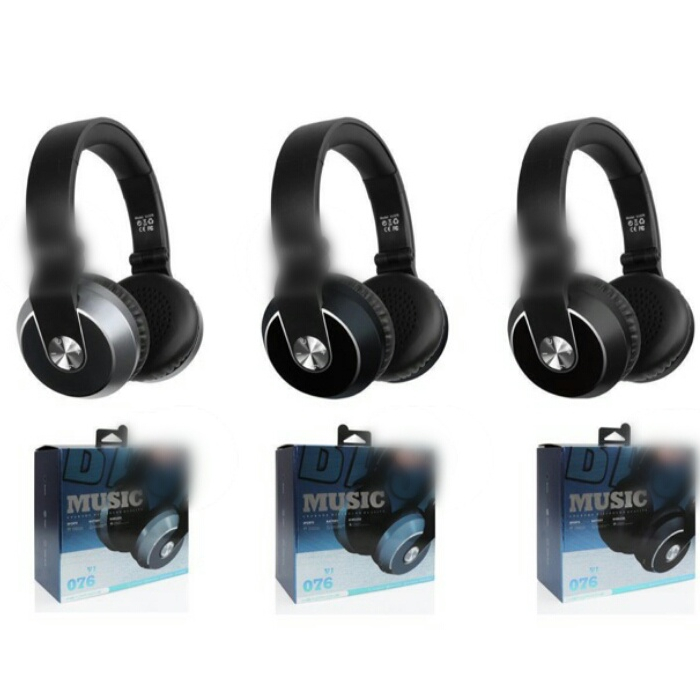 HEADSET BANDO / HEADPHONE BLUETOOTH VJ 076 SUPERBASS