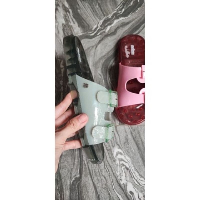 1:1 Ori Mels Wide ad Sandal Slip On Wanita Terbaru