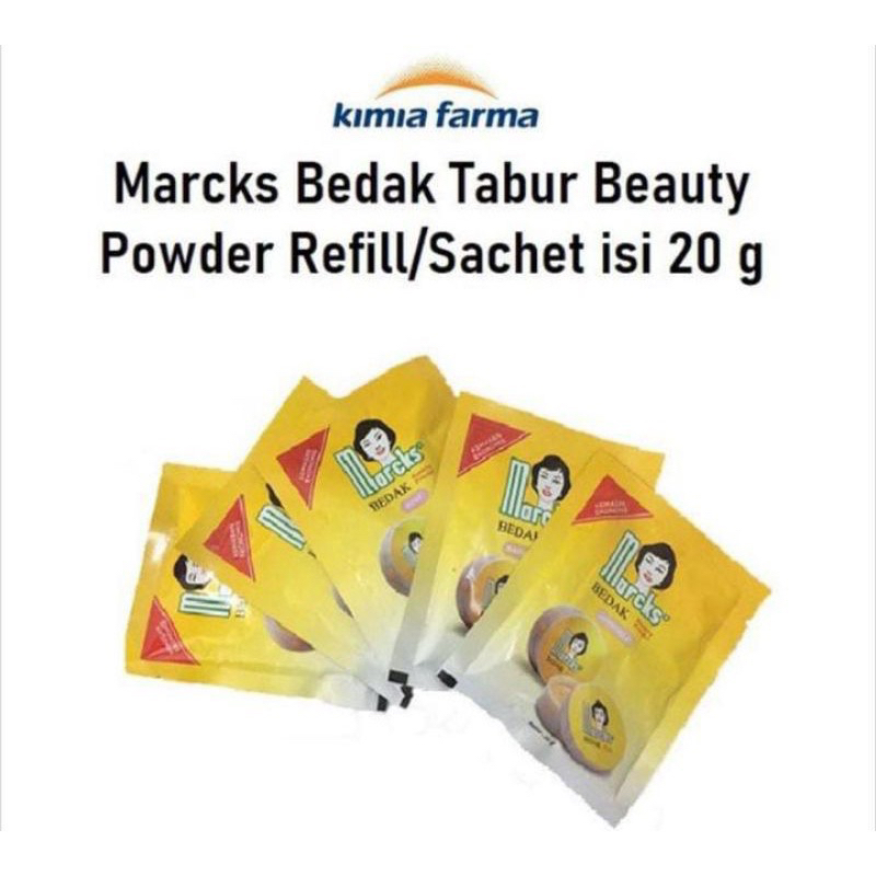 Marcks active powder bedak sachet refill bedak tabur ready all variant