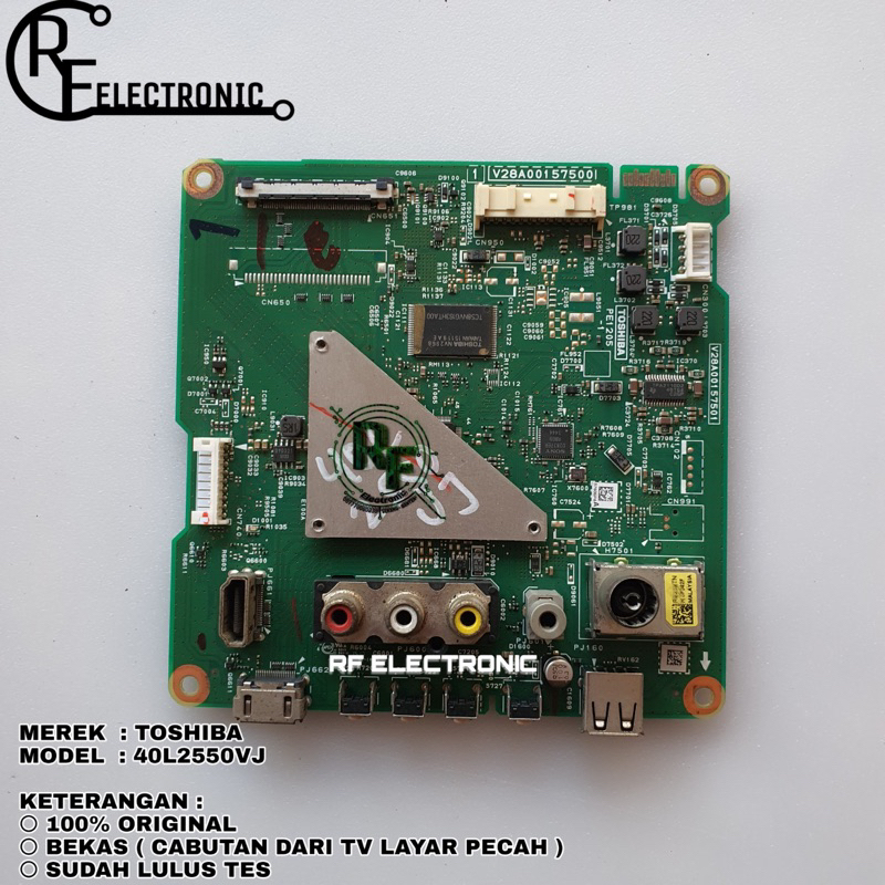 MB MOBO MAINBOARD MESIN TV LED TOSHIBA 40L2550VJ 40L2550 VJ