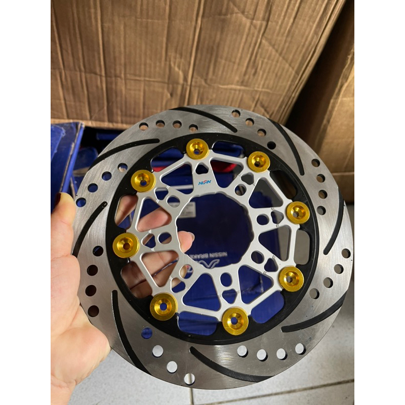 (PROMO) Piringan Cakram Depan Disc Nisin Brake 220mm Floating CNC motif random