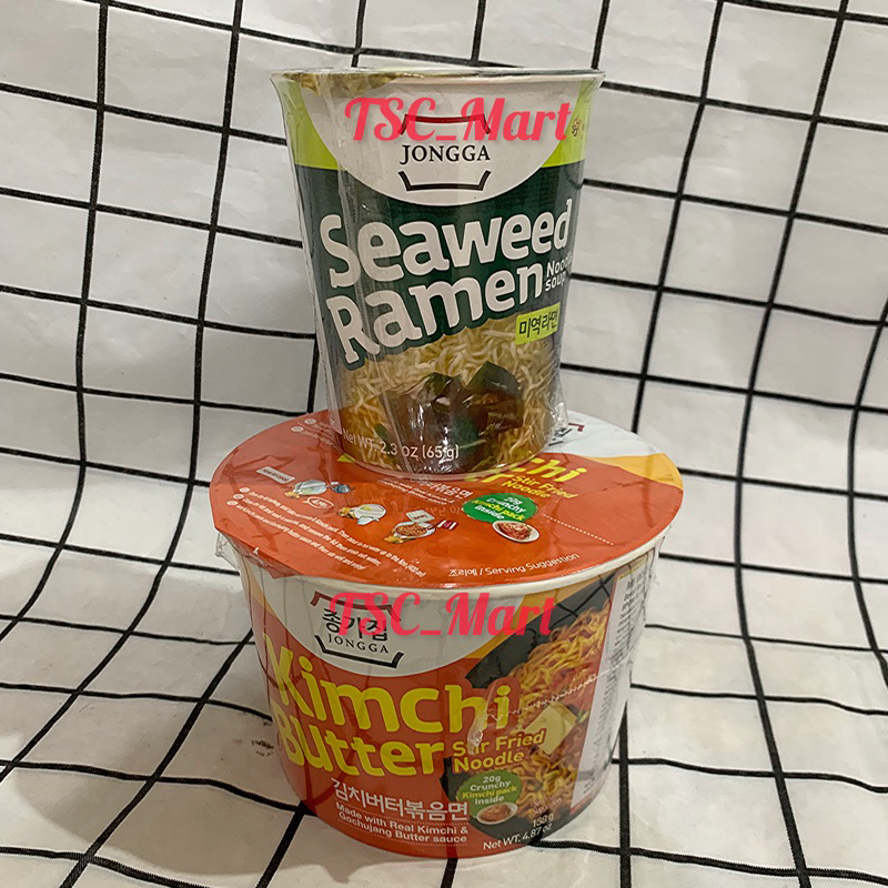 

Jongga Kimchi Butter Noodle 138gr / Cup / Jongga / Seaweed / Ramen / 65gr / Kimchi / Butter / Noodle / 138gr / HALAL / Mie / instan / Sup / Rumput / Laut / asli / Korea / stir / fried