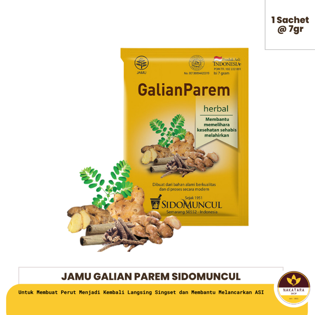 

JAMU GALIAN PAREM SIDO MUNCUL ISI 10 SACHET SERBUK