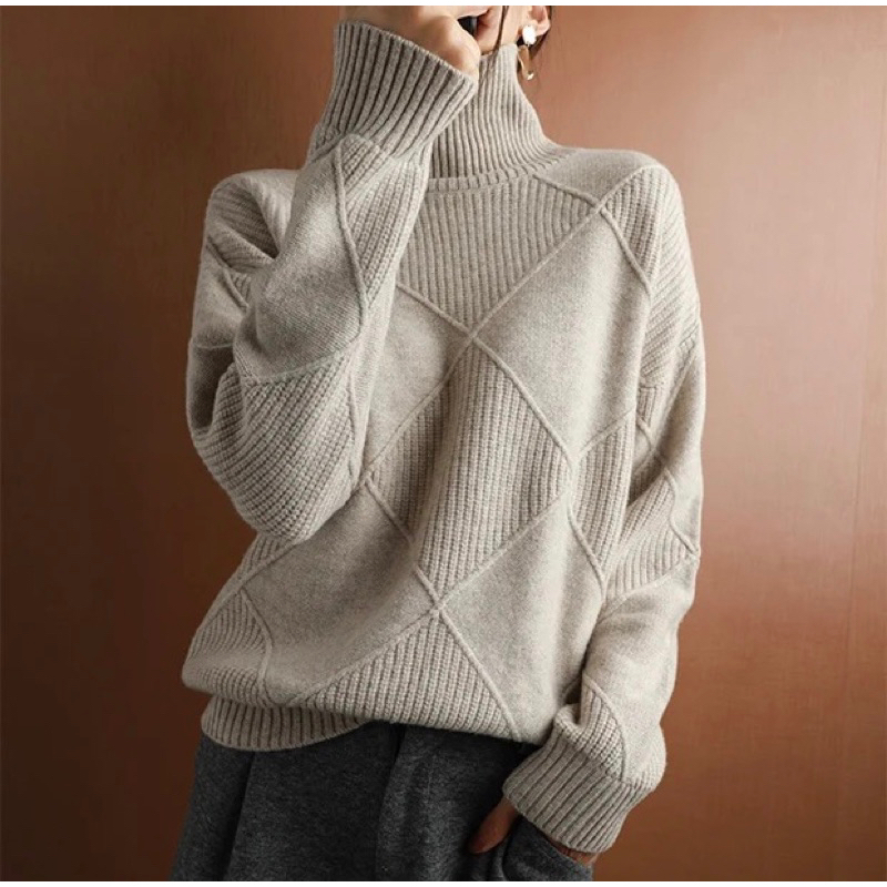 TURTLENECK PULLOVER SWEATER WOMEN #2309