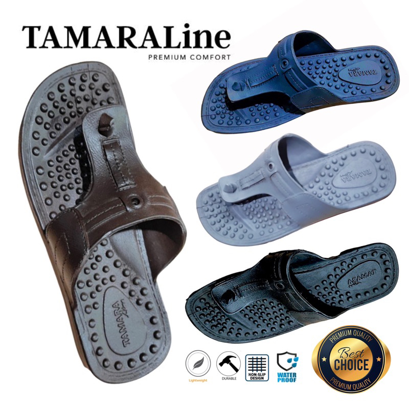 Sandal Jepit Rematik Kesehatan Karet Pria Dewasa / Remaja - TAMARALINE 162 / Bahan Premium Lentur Empuk Ringan Kuat Anti Slip Anti Air Model Sandal Casual Santai Rumah Hotel Outdoor Kamar Mandi Murah Original