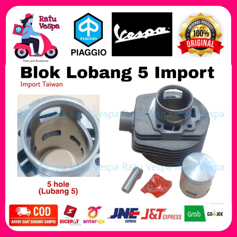 Blok Seher 150cc Lubang 3 dan Lubang 5 set lengkap Seher Piston